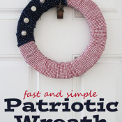 fast and simple patriotic wreath