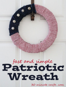 fast and simple patriotic wreath