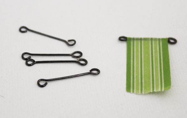 make double headed eye pins for washi tape
