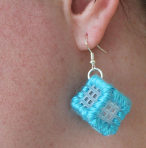 plastic canvas earrings
