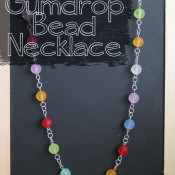 Gumdrop Bead Necklace made in 30 minutes