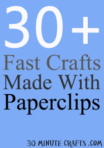 Over 30 Fast Crafts Made With Paperclips