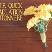 Super Quick Flower boutonniere