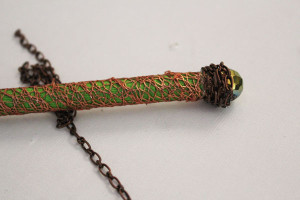 add copper colored chain