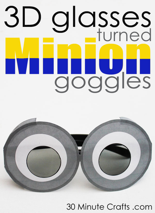 3D Minion Goggles - 30 Minute Crafts