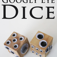 Googly eye dice at 30 Minute Crafts