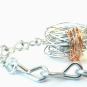 Two-tone Industrial Wire Wrap Ring - Markers and Thread Blogspot