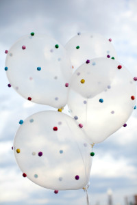 pom pom balloons at design improvised
