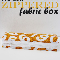 No Sew Zippered Fabric Box