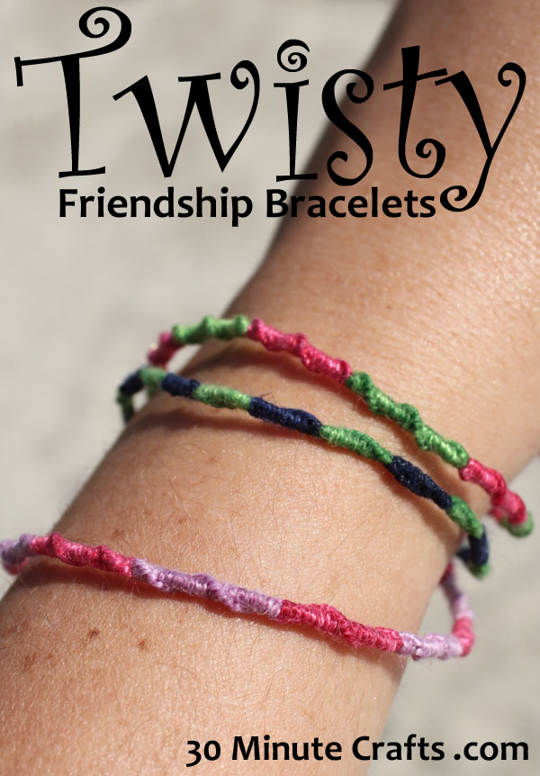 Twist Friendship Bracelets - set of 5