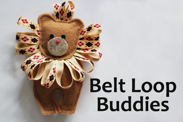belt loop buddies - lion
