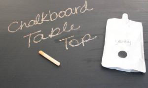 chalkboard table top