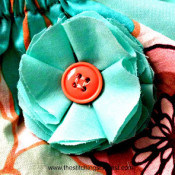 fabric flower by the stitching scientist