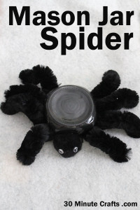 Make a Spider out of a Mason Jar