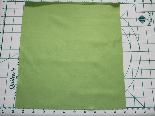 cut fabric rectangle