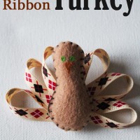 Mini Felt and Ribbon Turkey