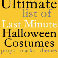 The Ultimate List of Last Minute Halloween Costumes at 30 Minute Crafts