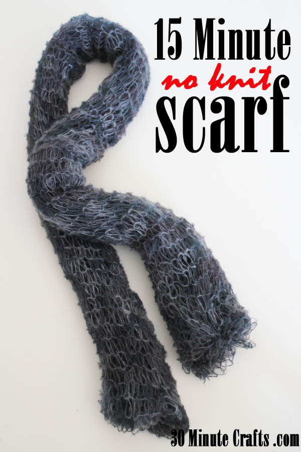 15 Minute No Knit Scarf