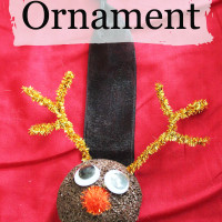 Reindeer Ornament from Styrofoam Ball