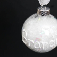 Snow Writing Ornament