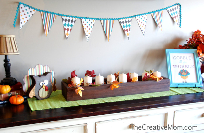 Thanksgiving Printable with Banner - The Creative Mom