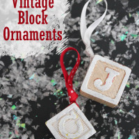 Vintage Block Ornaments at 30 Minute Crafts dot com