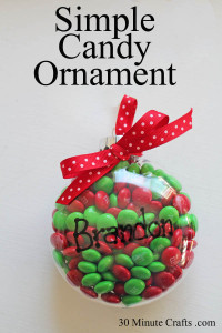 Simple Candy Ornament at 30 Minute Crafts