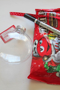 supplies for M&M Ornament