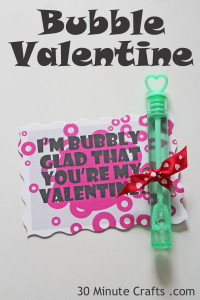 Bubble Valentine Printable - available as both PDF and Silhouette fiels