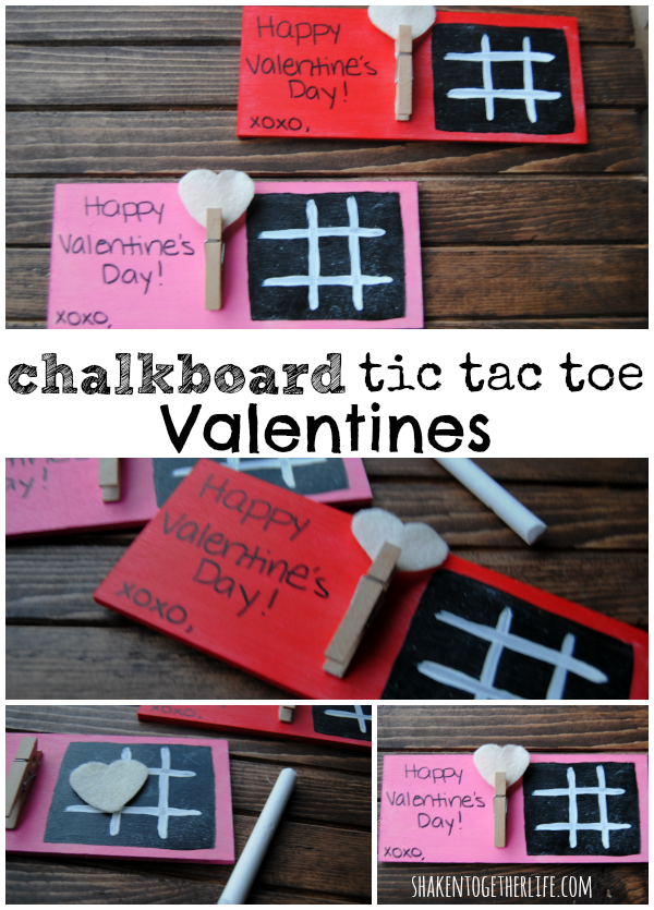 Chalkboard Valentine's Tic Tac Toe