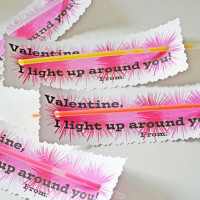 Glow Stick Printable Valentines