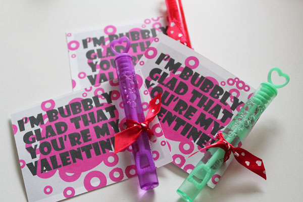 Simple Bubble Valentine Printables