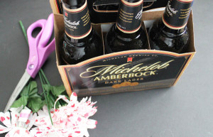 Supplies for Beer Bottle Flowers