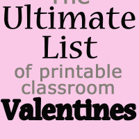 The Ultimate List of Printable Classroom Valentines