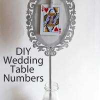 DIY Wedding Table Numbers