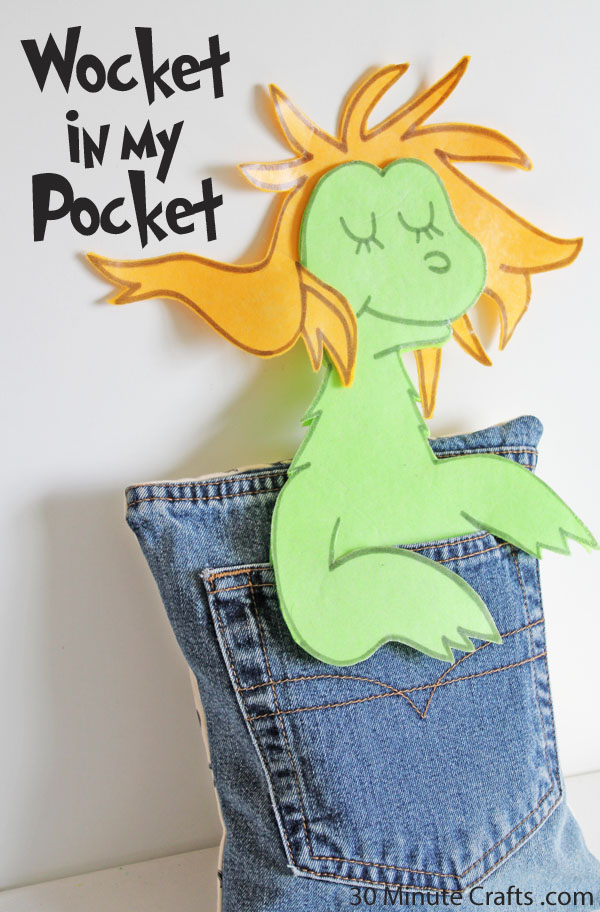 Wocket in My Pocket Craft - Dr. Seuss Crafts - 30 Minute Crafts