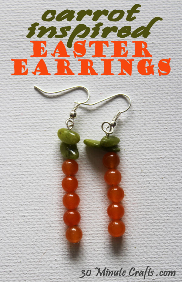 Carrot Inspired Easter Earrings