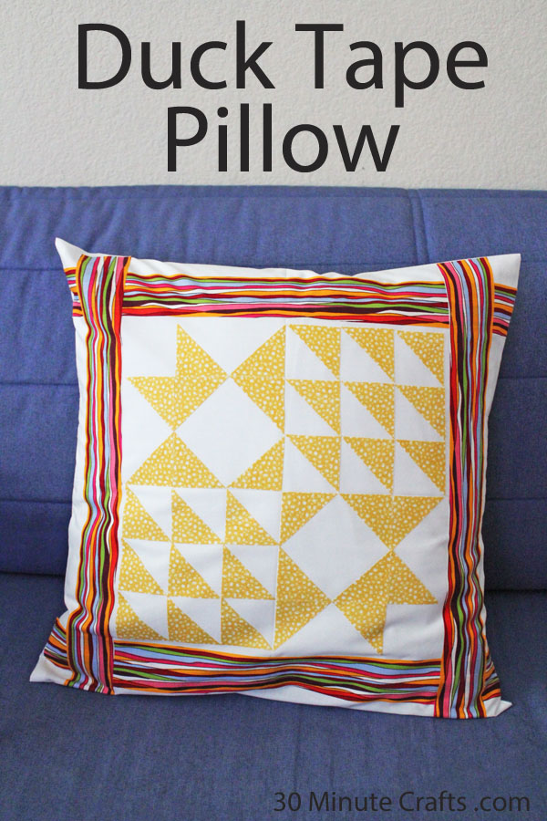 How to Craft a Duct Tape Decorative Pillow 