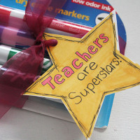 Gift Tag for Teacher Appreciation School Supplies