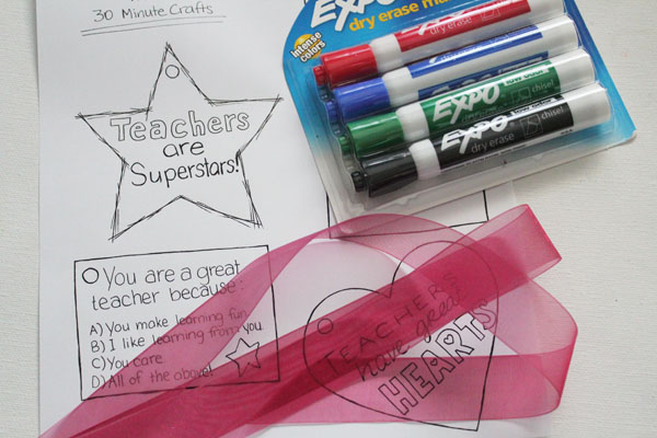 DIY Dry Erase Marker Teacher Appreciation Gift