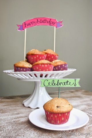 Birthday Muffins by Splendid Design