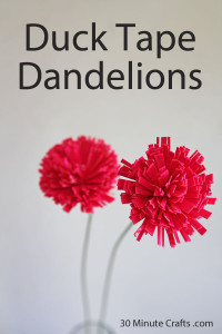 Duck Tape Dandelions