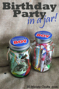 Make a Birthday Party in a Jar