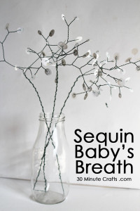 Sequin baby's breath tutorial