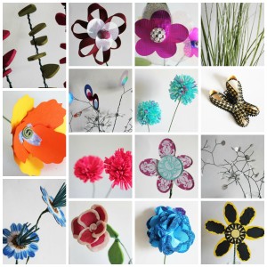 craft flower collage
