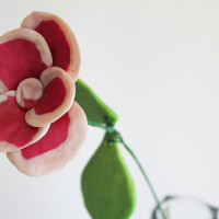 flower out of sculpey clay