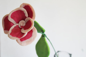 flower out of sculpey clay