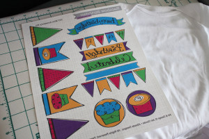 print on fusible transfer paper in reverse