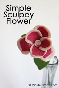 simple sculpey flower tutorial