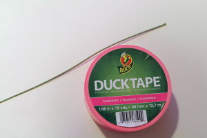 supplies for Duck Tape Dandelion